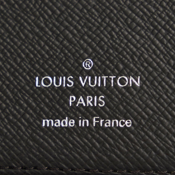 ルイ ヴィトン ダミエ グラフィット ポルトフォイユ レギュラー Ｎ61223 ブラック グレー PVC レザー 二つ折り財布 メンズ LOUIS VUITTON 【中古】