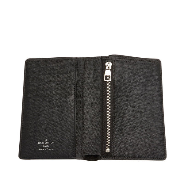 ルイ ヴィトン ダミエ グラフィット ポルトフォイユ レギュラー Ｎ61223 ブラック グレー PVC レザー 二つ折り財布 メンズ LOUIS VUITTON 【中古】