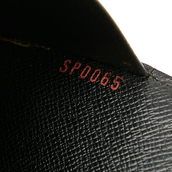 ルイ ヴィトン エピ アジェンダMM R20042 ブラック レザー 手帳カバー メンズ LOUIS VUITTON 【中古】