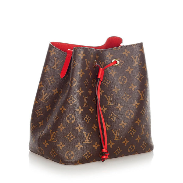 ルイ ヴィトン モノグラム ネオノエ M44021 ブラウン レザー PVC ショルダーバッグ レディース LOUIS VUITTON 【中古】