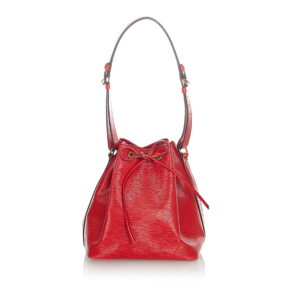 ルイ ヴィトン エピ プチノエ M44107 レッド レザー ショルダーバッグ レディース LOUIS VUITTON 【中古】