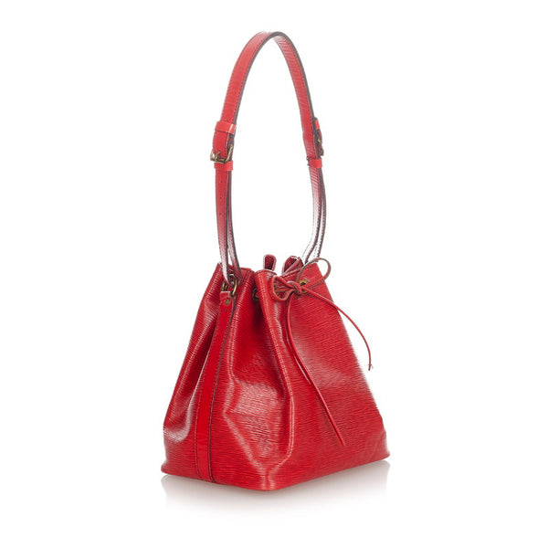 ルイ ヴィトン エピ プチノエ M44107 レッド レザー ショルダーバッグ レディース LOUIS VUITTON 【中古】