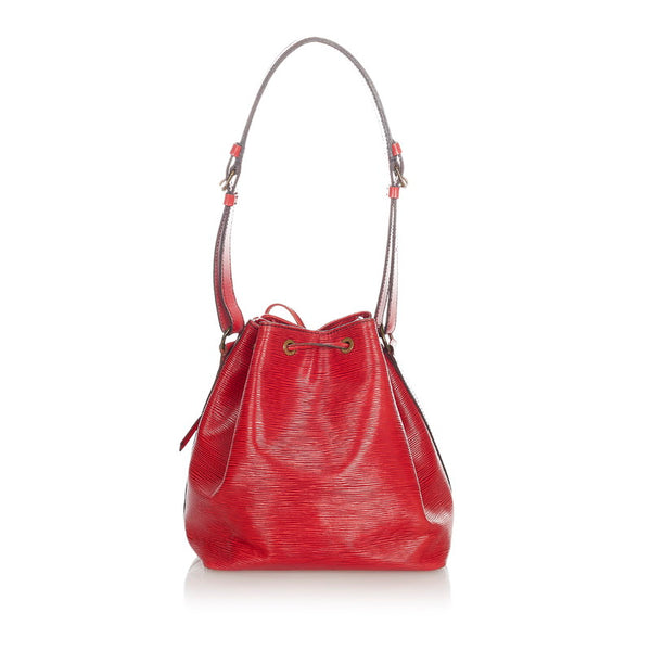 ルイ ヴィトン エピ プチノエ M44107 レッド レザー ショルダーバッグ レディース LOUIS VUITTON 【中古】