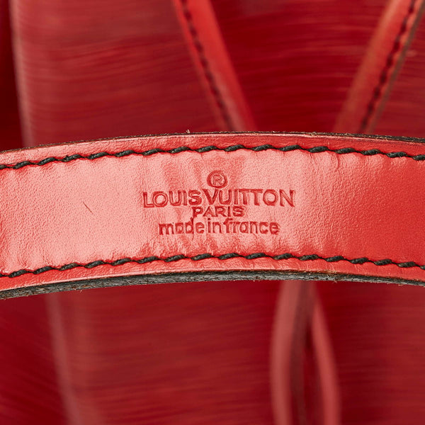 ルイ ヴィトン エピ プチノエ M44107 レッド レザー ショルダーバッグ レディース LOUIS VUITTON 【中古】