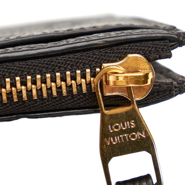 ルイ ヴィトン モノグラム アンプラント ポルトカルト M68339 ブラック レザー コインケース レディース LOUIS VUITTON 【中古】