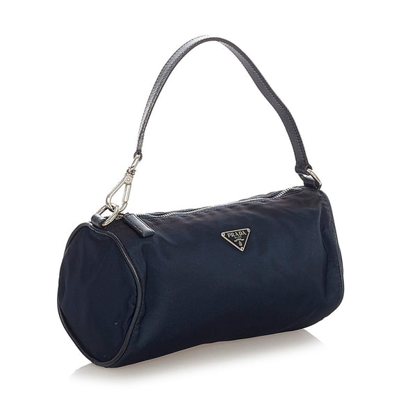 プラダ ポコノ ネイビー ナイロン ワンショルダーバッグ レディース PRADA 【中古】