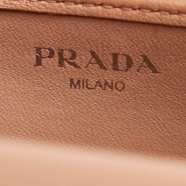 プラダ ライトピンク レザー ウォレットチェーン レディース PRADA 【中古】