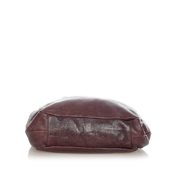 プラダ BR3952 ブラウン レザー チェーンショルダー レディース PRADA 【中古】