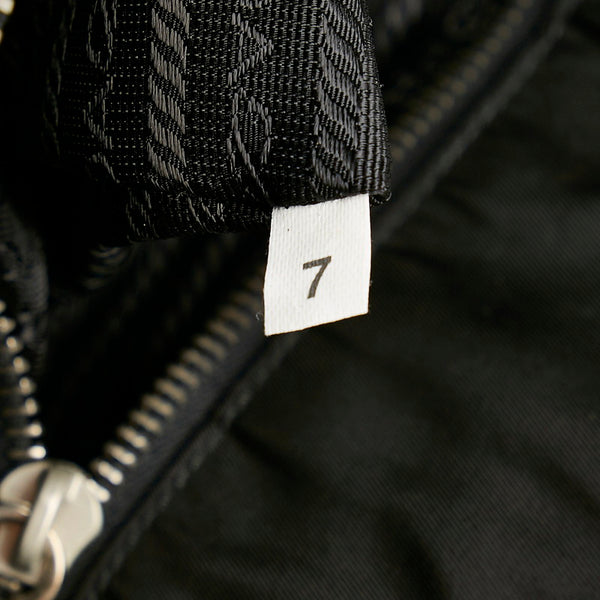 プラダ ポコノ ブラック ナイロン レザー ショルダーバッグ レディース PRADA 【中古】