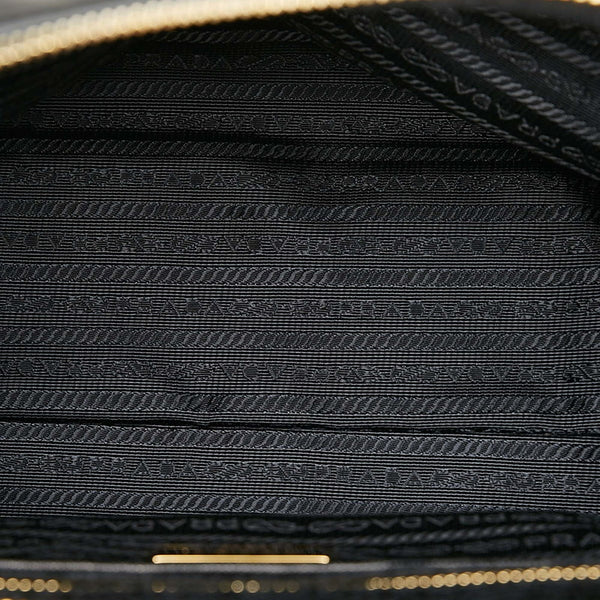 プラダ ポコノ BN2106 ブラック ナイロン レザー ハンドバッグ ショルダーバッグ 2WAY レディース PRADA 【中古】