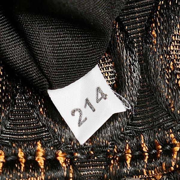 プラダ カナパ BN1877 オレンジ ブラック キャンバス ハンドバッグ ショルダーバッグ ２WAY レディース PRADA 【中古】