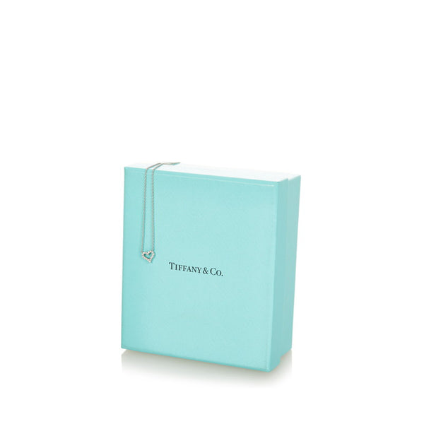 ティファニー Pt950 プラチナ センチメンタル　ハート ネックレス レディース TIFFANY&Co. 【中古】