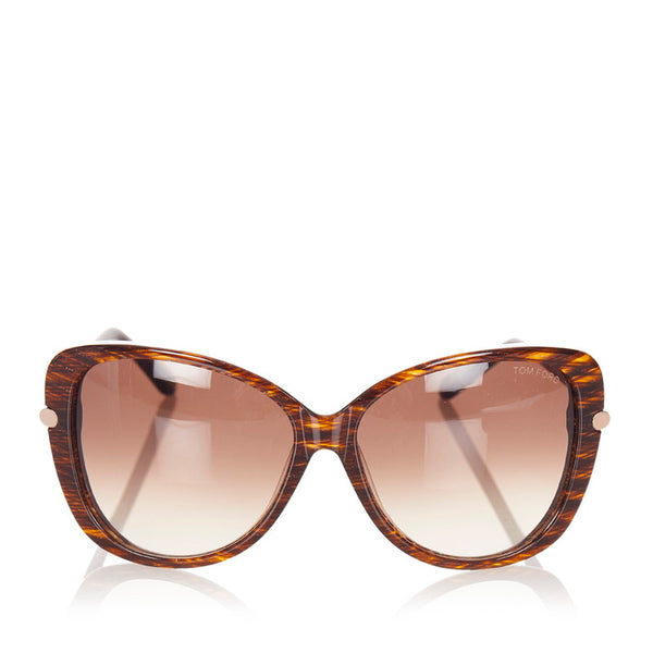 トムフォード サングラス TF324 ブラウン プラスチック レディース TOM FORD 【中古】