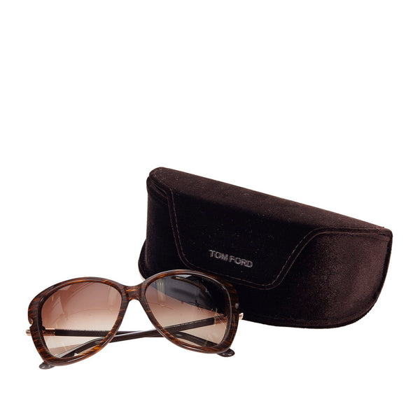 トムフォード サングラス TF324 ブラウン プラスチック レディース TOM FORD 【中古】
