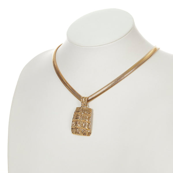 サンローラン ゴールド メッキ ネックレス レディース SAINT LAURENT 【中古】