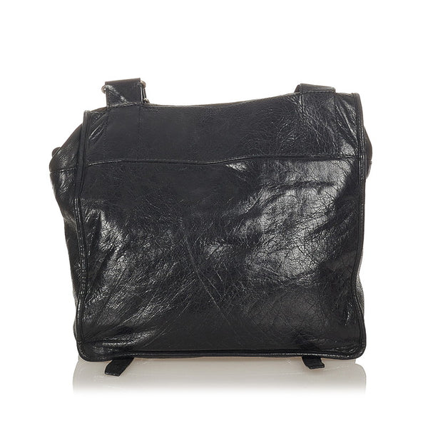 バレンシアガ 272807 ブラック レザー メッセンジャーバッグ レディース BALENCIAGA 【中古】