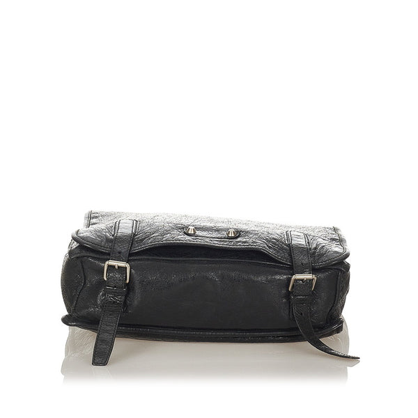 バレンシアガ 272807 ブラック レザー メッセンジャーバッグ レディース BALENCIAGA 【中古】