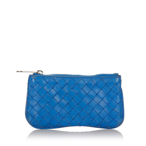 ボッテガヴェネタ 131232 ブルー レザー コインケース メンズ BOTTEGAVENETA 【中古】