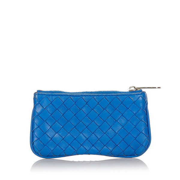 ボッテガヴェネタ 131232 ブルー レザー コインケース メンズ BOTTEGAVENETA 【中古】