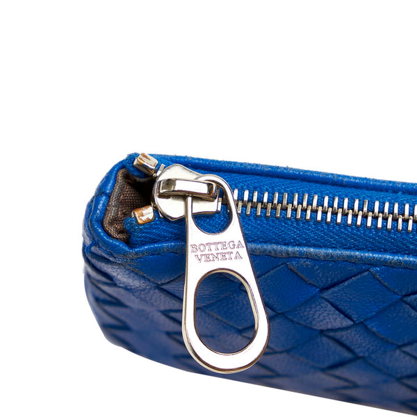 ボッテガヴェネタ 131232 ブルー レザー コインケース メンズ BOTTEGAVENETA 【中古】