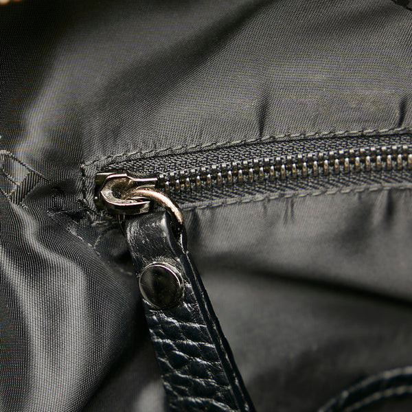 バーバリー ブラック レザー ビジネスバッグ ショルダーバッグ 2WAY メンズ BURBERRY 【中古】