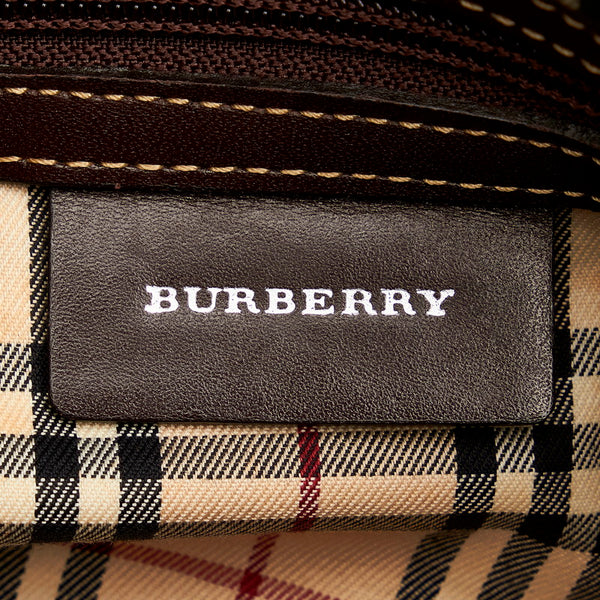 バーバリー カーキ  キャンバス ショルダーバッグ レディース BURBERRY 【中古】