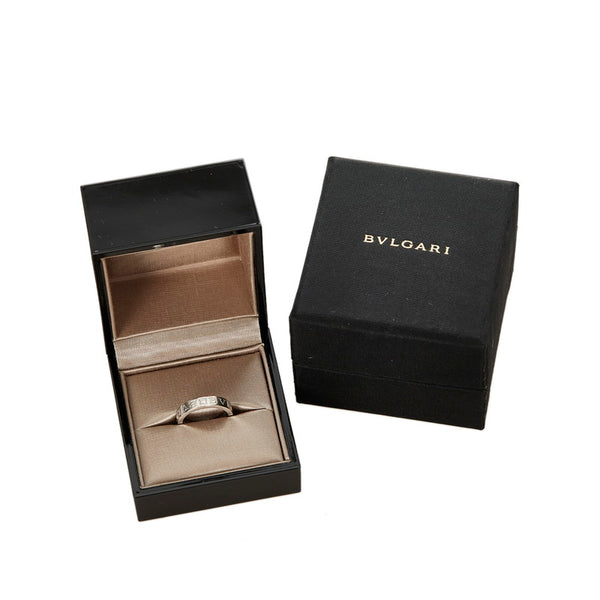 ブルガリ K18WG ホワイトゴールド ブルガリ ブルガリ ダイヤ 1P リング 指輪 レディース BVLGARI 11号 【中古】