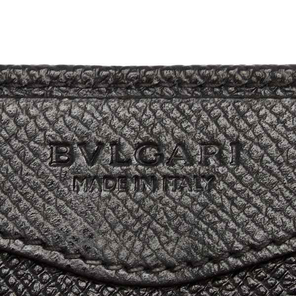 ブルガリ ブルガリブルガリ ブラック レザー コインケース メンズ BVLGARI 【中古】