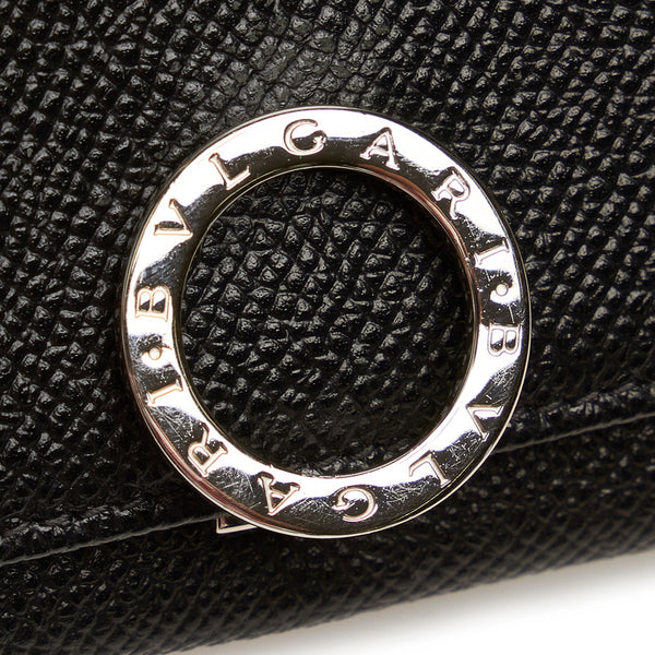 ブルガリ ブルガリブルガリ ブラック レザー コインケース メンズ BVLGARI 【中古】