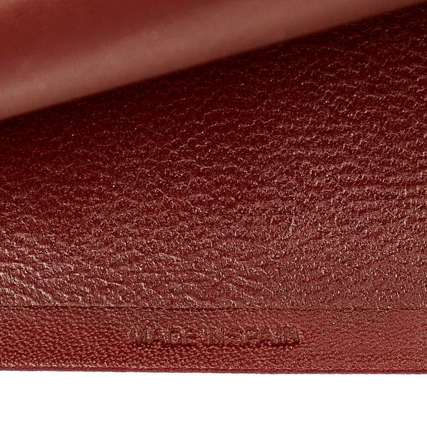 カルティエ マスト ボルドー カーフ 札入れ メンズ CARTIER 【中古】
