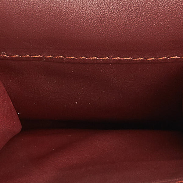 カルティエ マスト ボルドー レザー コインケース メンズ CARTIER 【中古】