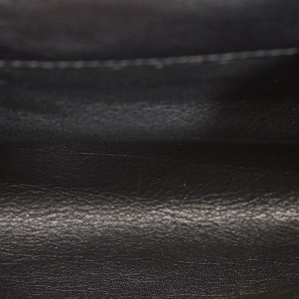 カルティエ ブラック レザー ハンドバッグ レディース CARTIER 【中古】