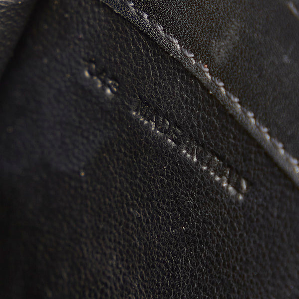 カルティエ ブラック レザー ハンドバッグ レディース CARTIER 【中古】