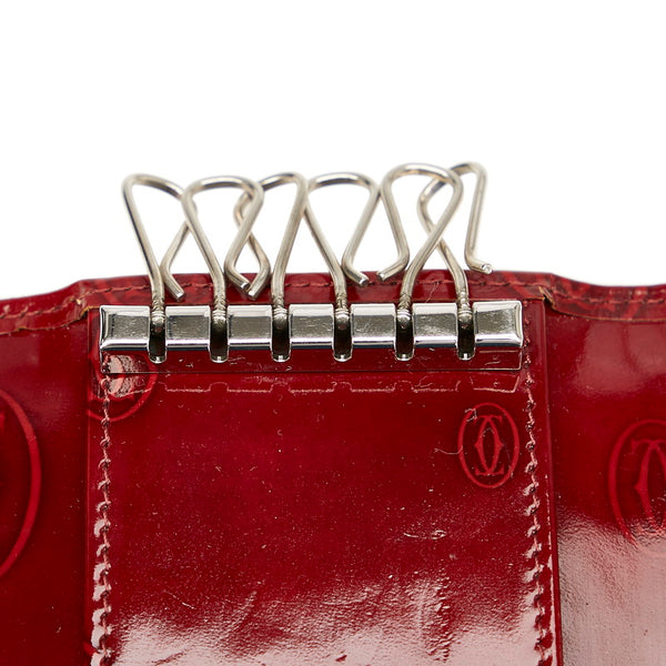カルティエ ハッピーバースデー ６連キーケース レッド エナメル キーケース レディース CARTIER 【中古】