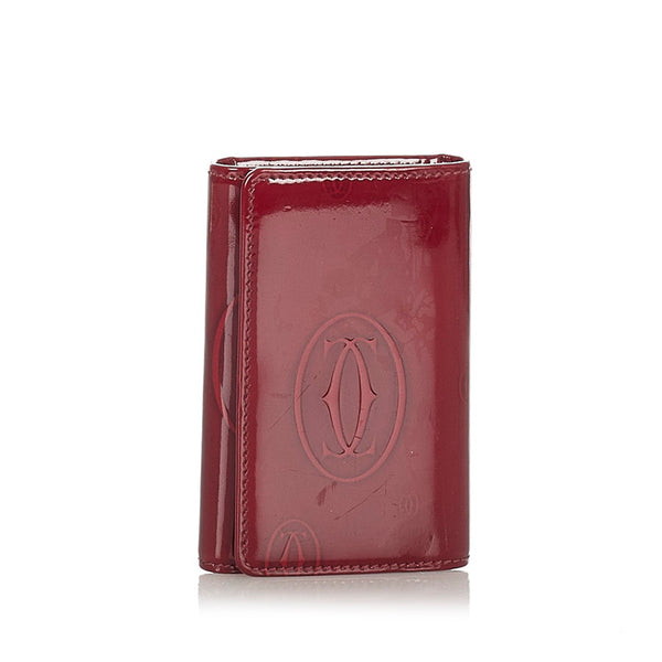 カルティエ ハッピーバースデー ６連キーケース レッド エナメル キーケース レディース CARTIER 【中古】