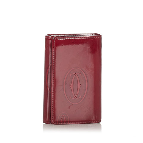 カルティエ ハッピーバースデー ６連キーケース レッド エナメル キーケース レディース CARTIER 【中古】