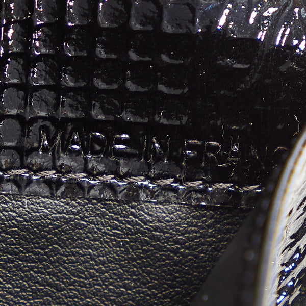 カルティエ ブラック エナメル 長財布 レディース CARTIER 【中古】