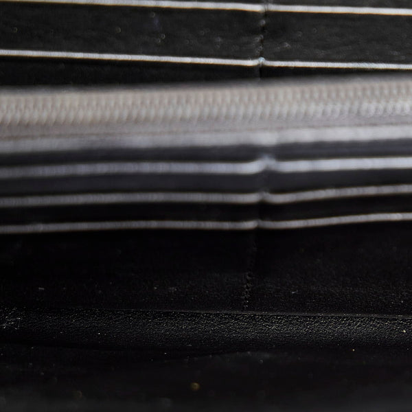 カルティエ ハッピーバースデー 長財布 ブラック PVC レザー レディース CARTIER 【中古】