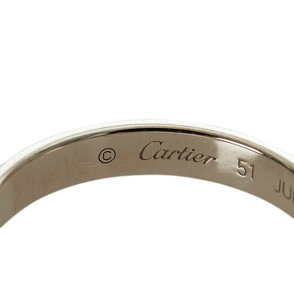 カルティエ シルバー Pt950 プラチナ リング 指輪 レディース CARTIER 11号 【中古】