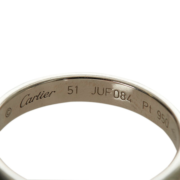 カルティエ シルバー Pt950 プラチナ リング 指輪 レディース CARTIER 11号 【中古】