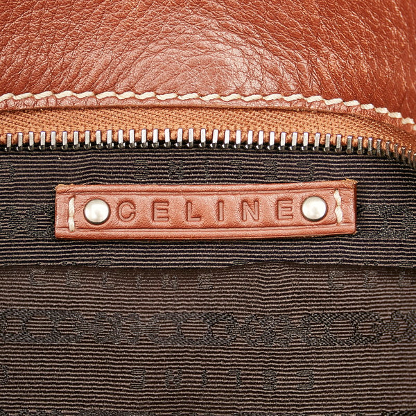 セリーヌ ビタースウィート ブラウン レザー ショルダーバッグ レディース CELINE 【中古】
