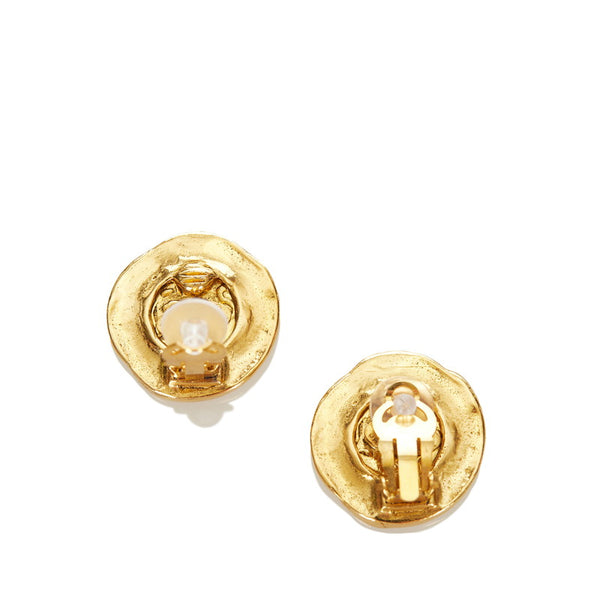 シャネル ゴールド メッキ ガラス ココマーク オードゥ パルファム 　N゜5  香水 イヤリング セット レディース CHANEL 【中古】