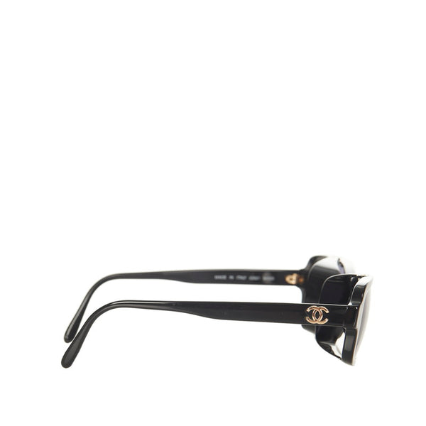 シャネル サイドカバー サングラス 03521 94305 ブラック プラスチック レディース CHANEL 【中古】