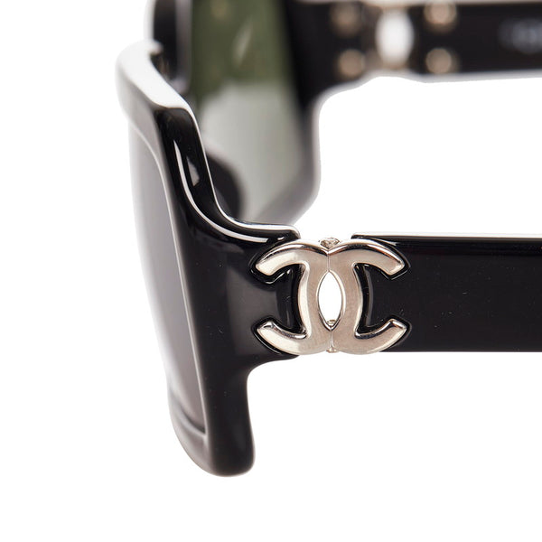 シャネル サングラス ブラック プラスチック レディース CHANEL 【中古】