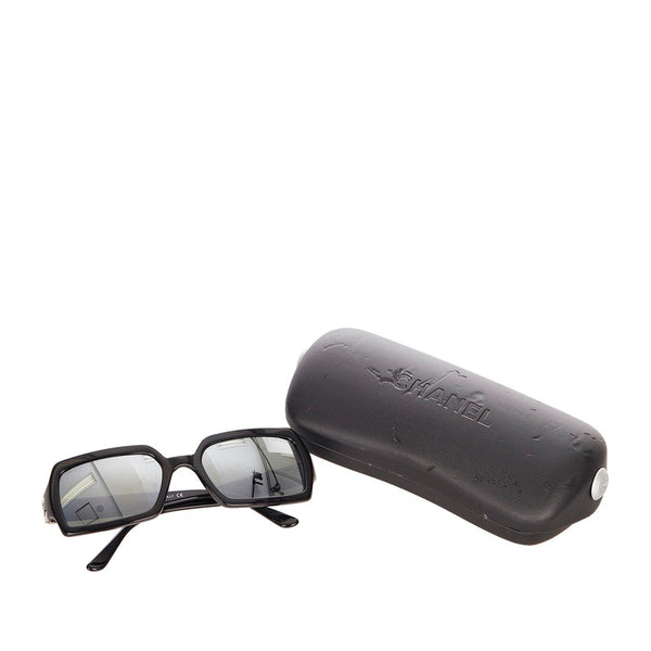 シャネル サングラス ブラック プラスチック レディース CHANEL 【中古】