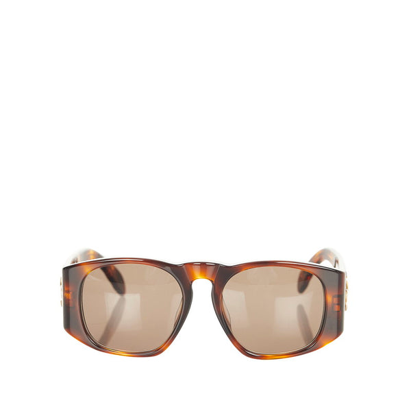 シャネル ココマーク ブラウン プラスチック サングラス レディース CHANEL 【中古】