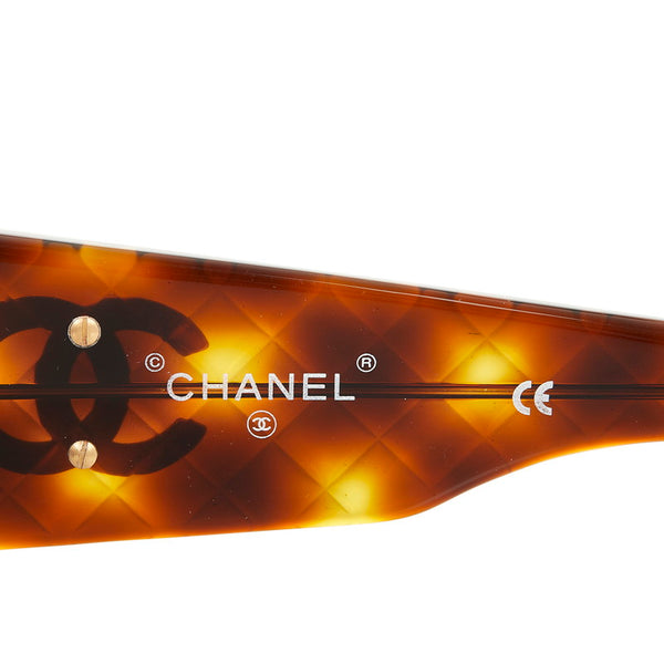 シャネル ココマーク ブラウン プラスチック サングラス レディース CHANEL 【中古】