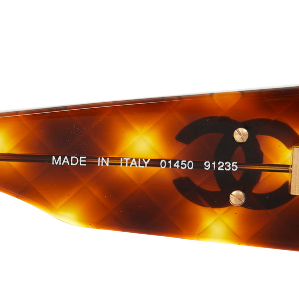 シャネル ココマーク ブラウン プラスチック サングラス レディース CHANEL 【中古】