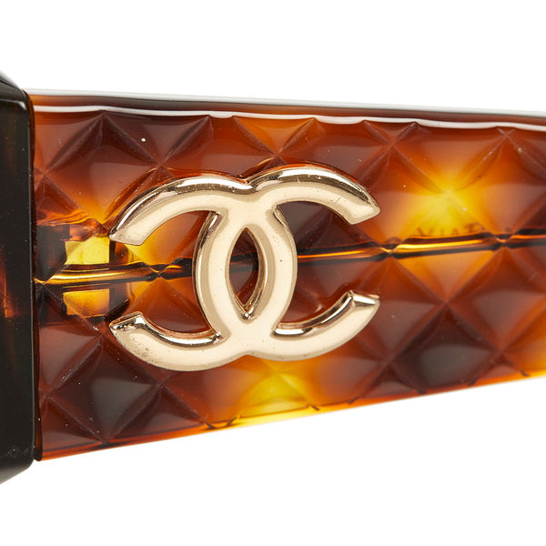 シャネル ココマーク ブラウン プラスチック サングラス レディース CHANEL 【中古】