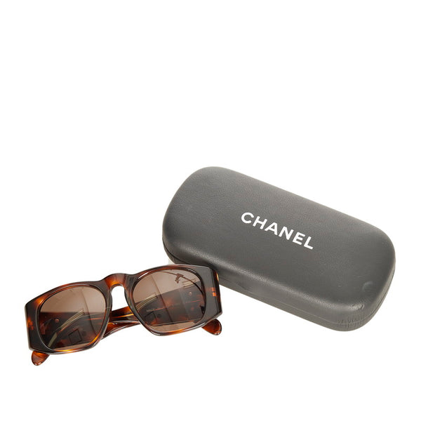 シャネル ココマーク ブラウン プラスチック サングラス レディース CHANEL 【中古】